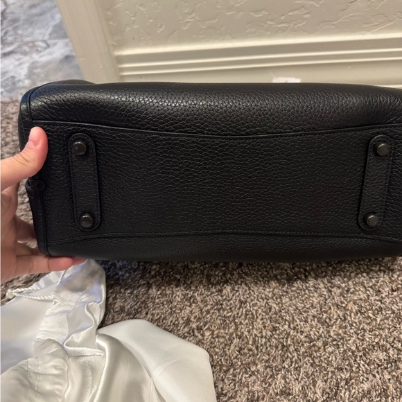 Coach Lori Shoulder Bag – Black Pebble Leather (Style C4824 / V5Black) - Picture 4 of 16